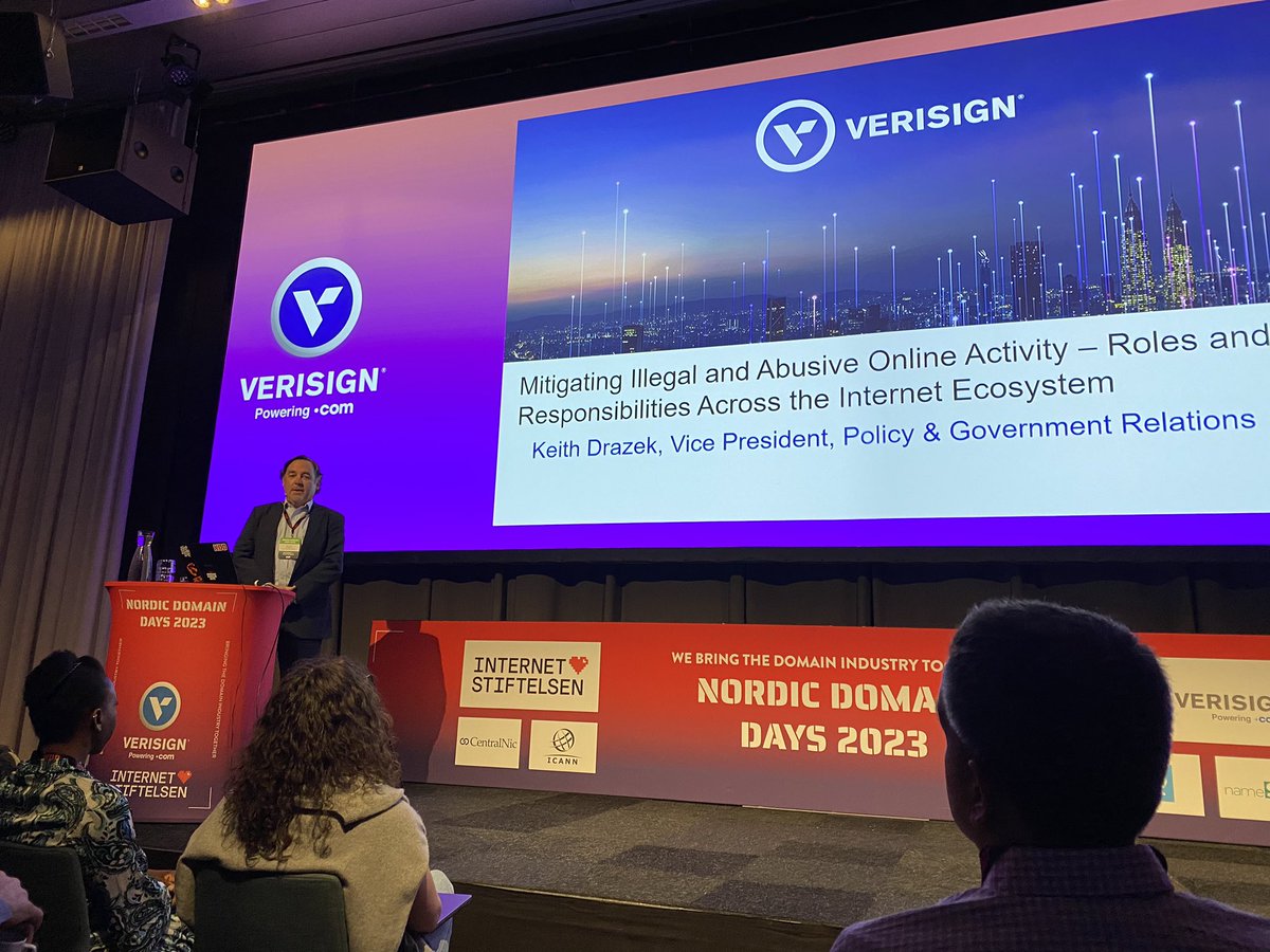 Keith Drazek from <a href="/VERISIGN/">VERISIGN</a> talking about the need for continued industry collaboration to combat DNS Abuse <a href="/nordicdomain/">Nordic Domain Days</a>