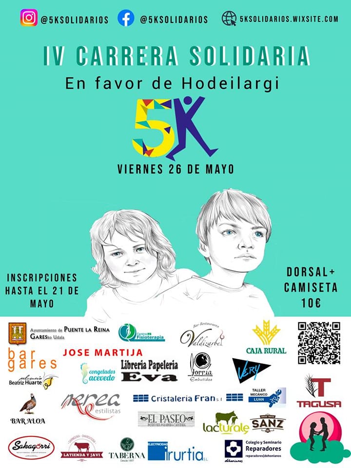 entreto2auzolan's tweet photo. ⏰ El 26 de mayo el deporte y la solidaridad volverán a darse la mano en la IV Carrera Solidaria para apoyar a Hodei e Ilargi, que tienen la enfermedad de Batten CLN6, una enfermedad neurodegenerativa de evolución rápida.

↪️ Inscripciones antes del 21 de mayo. @hodeilargicln6 https://t.co/J6QgYrt3eW