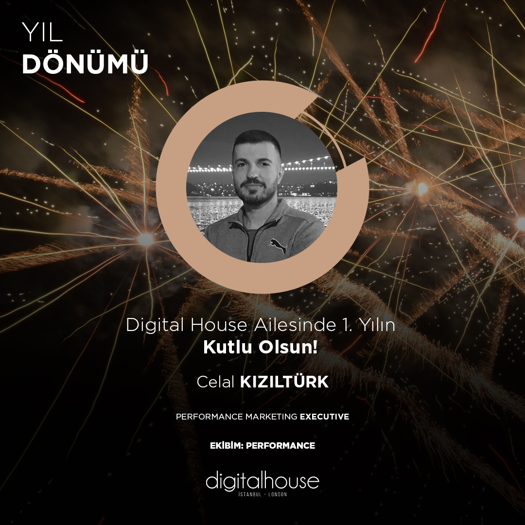 digitalhouseTR's tweet photo. Digital House Ailesinde 1. Yılın Kutlu Olsun Celal! 🎉 https://t.co/e3aj0JFRzd