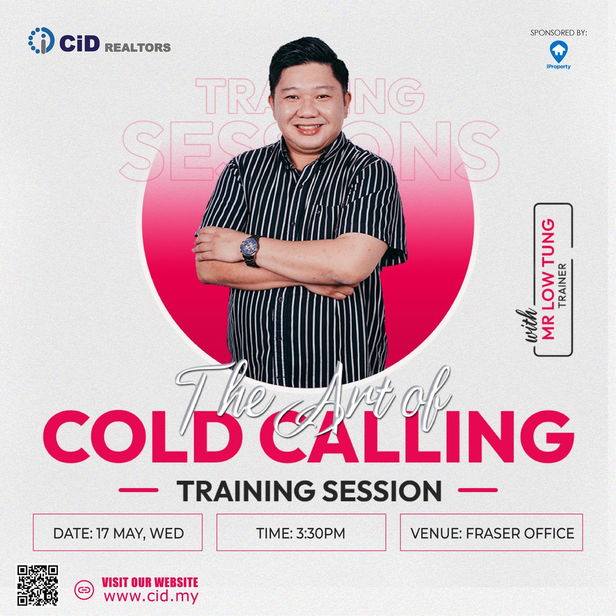 CidRealtors's tweet photo. Cold calling is an essential part of any real estate agent's job, 🧐🧐 but it can be a daunting task for many. 💪

That's why our CID program is offering a training session on the art of cold calling. 🔥🔥🔥

📆 17 May, Wednesday
⏰ 8.30pm
📍 Fraser Office
👨‍💼 Mr Low Tung https://t.co/5YePiPiA16