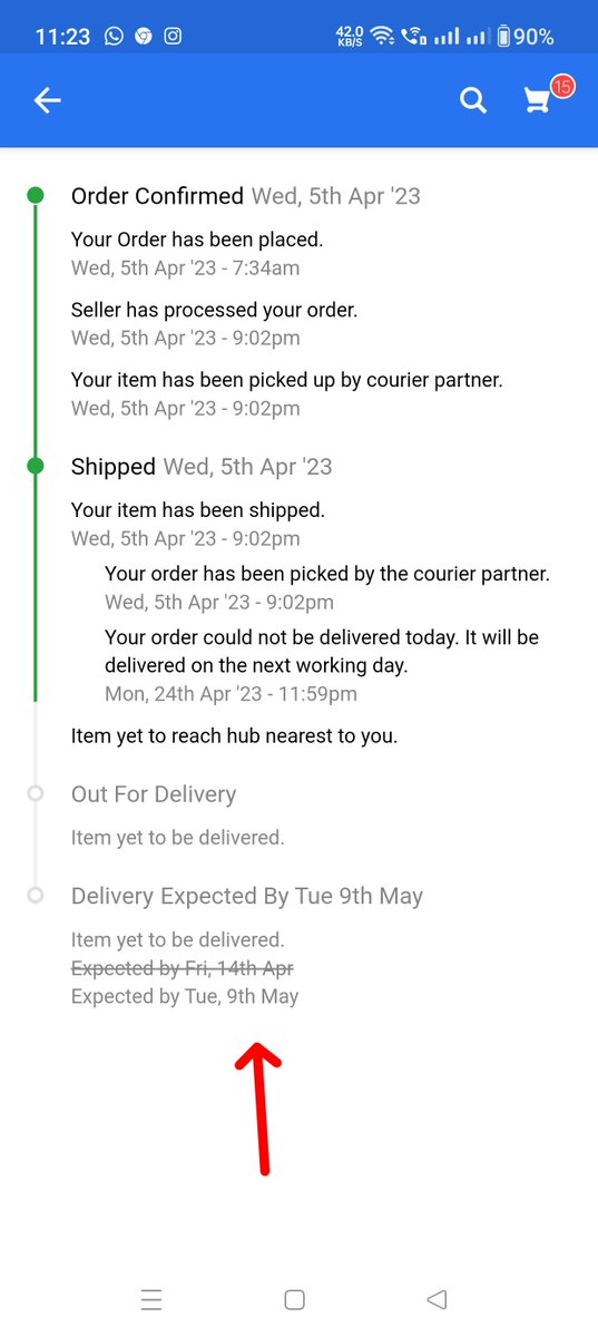 BhuyanDeepak70's tweet photo. @Flipkart Order ID - OD327751541321390100
Will it be delivered?? Why Flipkart is silent on this order. It is 34th day since it ordered, how long it'll take to be delivered. False information on site "customer is unreachable " &amp; talking to the customer shouldn't be your ethics. https://t.co/tAn71kv1xb