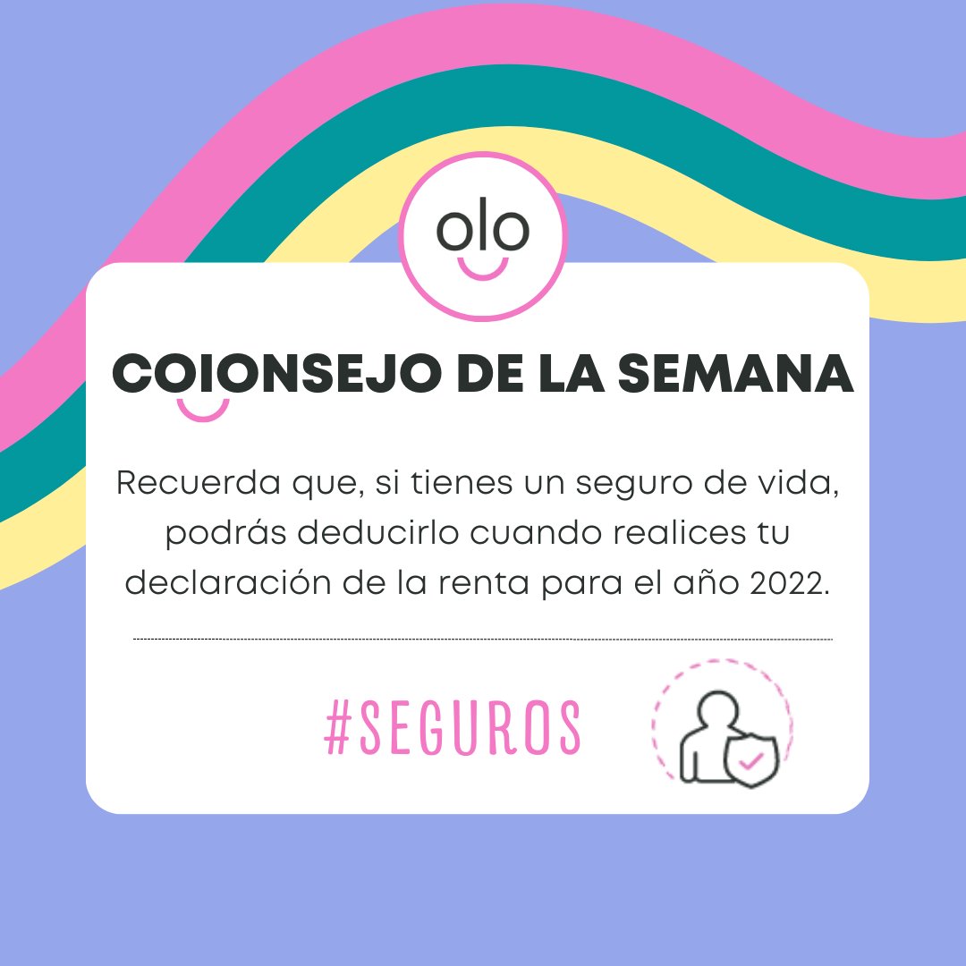 vuskoo_'s tweet photo. Iniciamos el martes con un súper consejo 🤩.

Si aún no has hecho la declaración de la #RENTA2022 y tienes un seguro de vida, estás a tiempo de incluirlo 📄.

📍 Descubre cómo deducirlo 👉 https://t.co/0edIOaJELU

#segurovida #declaraciónrenta #IRPF2022 #deducciones #kolondoo https://t.co/fLMo7z1eTF