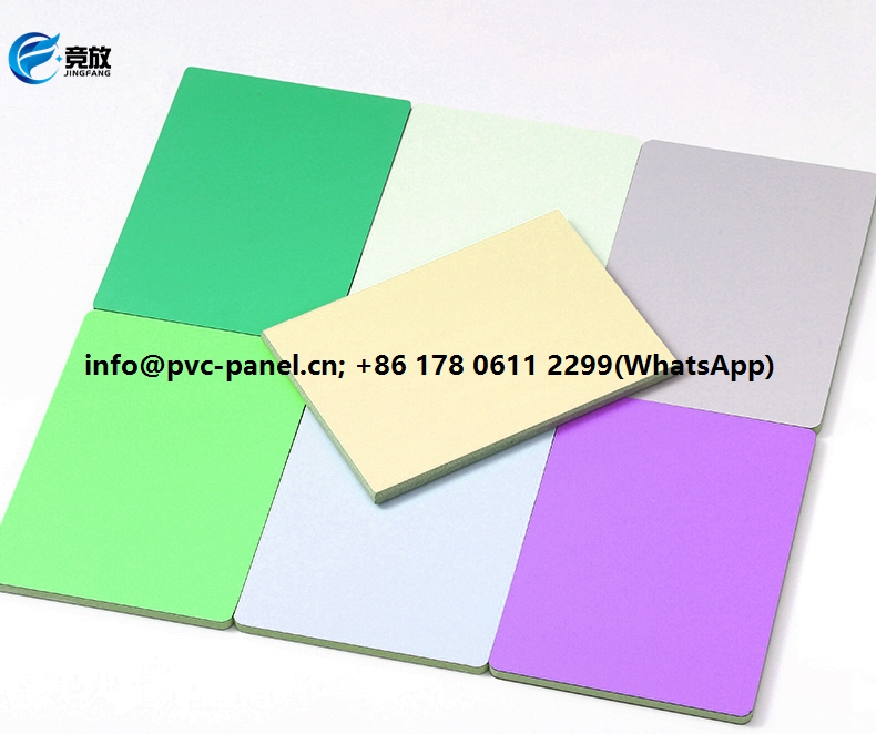 Universal PVC panel, a new type of PVC foam board, with multiple applications including wall, cabinet, bathroom, etc. Good nails holding strength, waterproof, anticorrosive, anti-flaming, zero formaldehyde, etc. : pvc-panel.cn; info@pvc-panel.cn; +86 17806112299