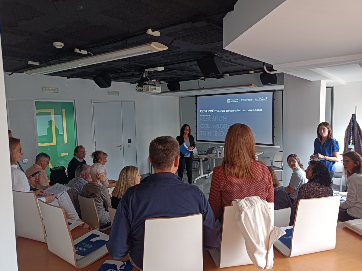 CETAQUA's tweet photo. 📢Celebramos el 2º taller del #proyectoObserve con diferentes entidades del ecosistema sanitario. La iniciativa junto a @aiguesbcnclient, pone en valor el potencial de las #aguaresiduales como indicador de la salud poblacional.⚕️

¿Quieres saber más? 👉https://t.co/s3VgUOJQPV https://t.co/UBjcY1WDJe