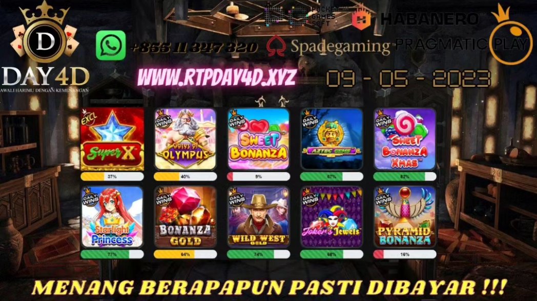DAY4D_D's tweet photo. Info RTP yang lengkap, lansung saja lihat di https://t.co/5VWIZpGxil
untuk website yang pasti hanya di 
https://t.co/7z4ybW2yEV
#infogacor
#withdrawbesar
#webterpercaya
#pastidibayar
#day4dforwin https://t.co/D2TsCb22Ou
