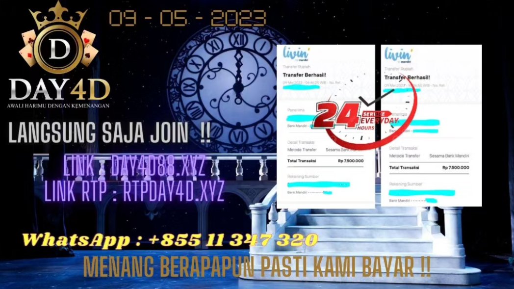 DAY4D_D's tweet photo. Info RTP yang lengkap, lansung saja lihat di https://t.co/5VWIZpGxil
untuk website yang pasti hanya di 
https://t.co/7z4ybW2yEV
#infogacor
#withdrawbesar
#webterpercaya
#pastidibayar
#day4dforwin https://t.co/IprCX0TJKq