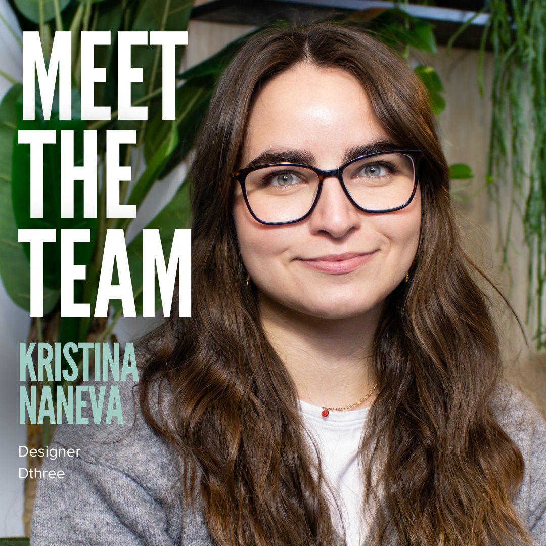 Introducing a new member to the team - Designer, Kristina Naneva.

What's the best thing about working at Dthree?
The people! I get to work with such incredibly talented and creative individuals on a daily basis, I constantly feel inspired working alongside them. 

#meettheteam
