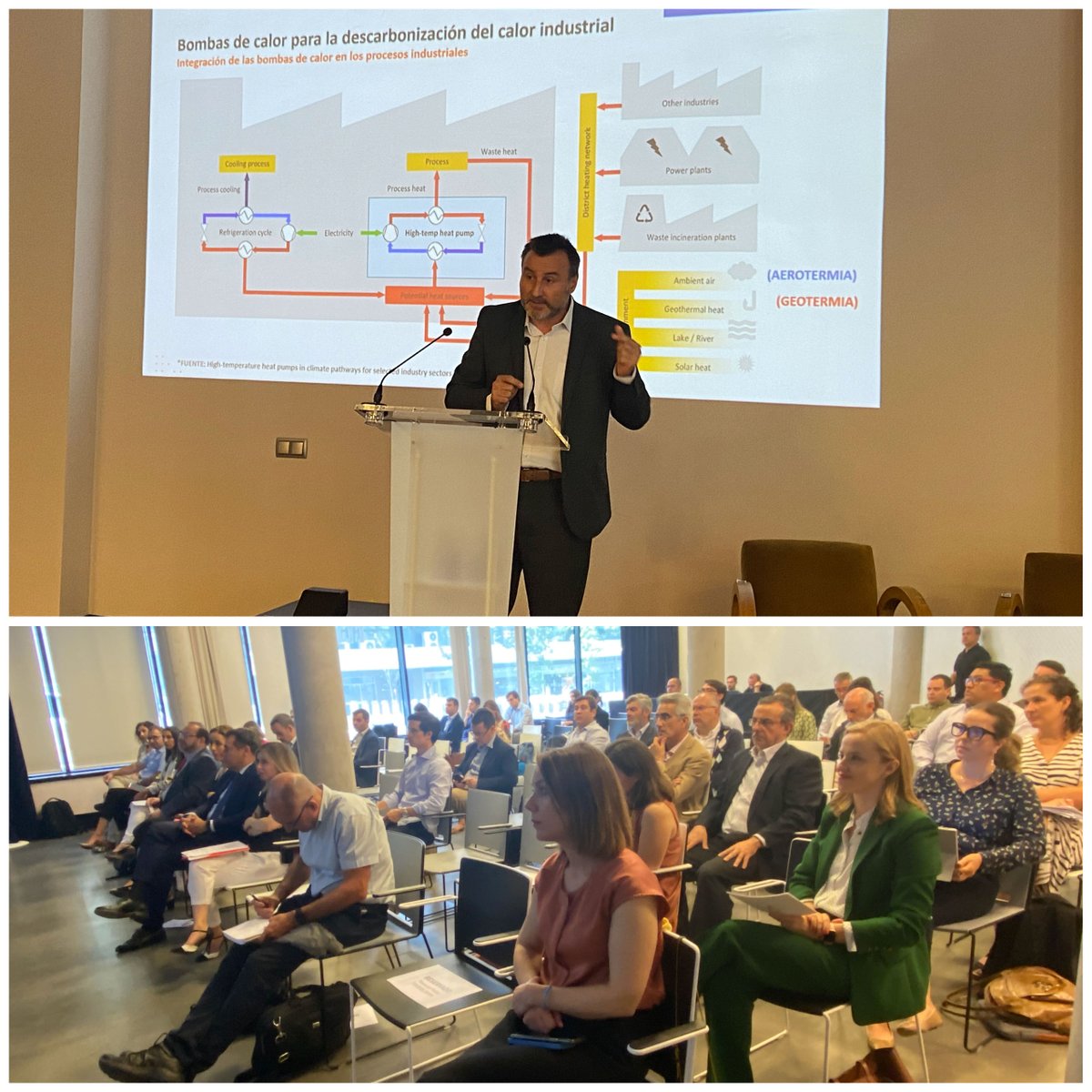 🚘🌍¡Seguimos en la Jornada sobre “Descarbonización y #EconomíaCircular en el sector Automoción” con <a href="/Tecnalia/">TECNALIA</a> <a href="/FundacionRepsol/">Fundación Repsol</a> ! Asier Maiztegi, responsable de desarrollo de negocio Descarbonización en <a href="/Tecnalia/">TECNALIA</a> explica cómo afrontarla con criterios de competitividad. #OpenRoom
