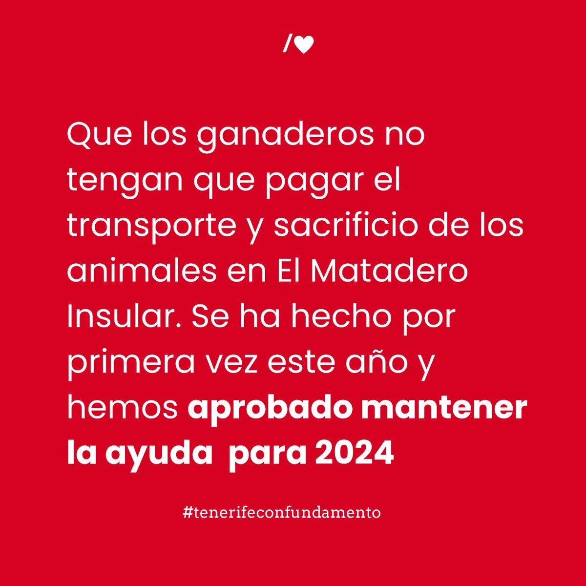 Seguimos impulsando nuestra ganadería con ayudas a la producción, no solo con palabras bonitas #tenerifeconfundamento #cabildotenerife #psoetenerife #tenerife