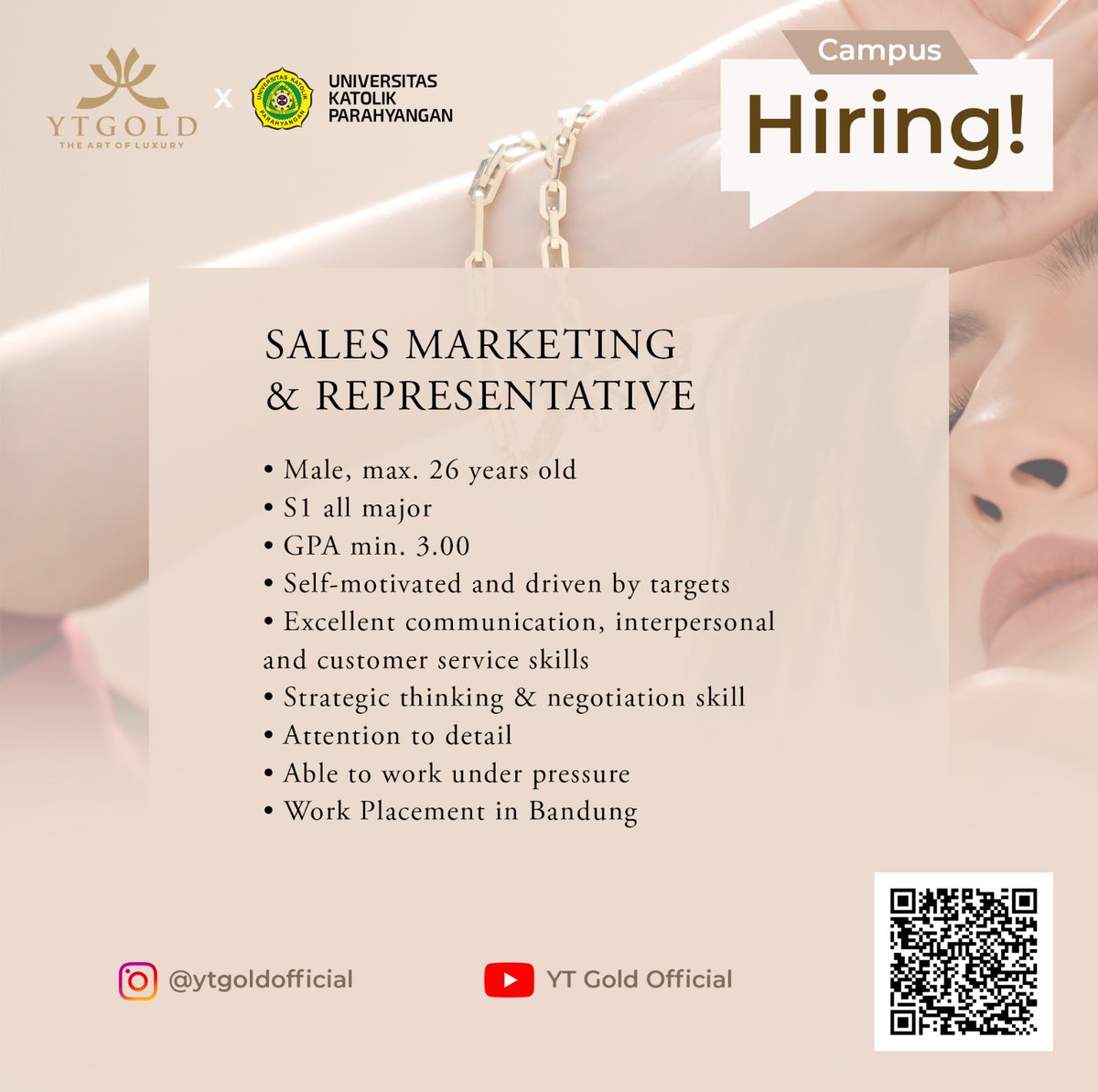 Want to be a part of PT Karya Utamaputra Mandiri?
It's easy, please scan the barcode on the flyer or click link below and register yourself for the event!

forms.gle/SUXX5fnNBQwene…

Save the date ! 
Tuesday, 16 May 2023 ( 09.30 – end )
PPAG 2 UNPAR
R.Meeting Lt.1A-AG2.1A.03.03-04