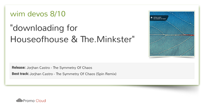 wim devos reviewed Jorjhan Castro - The Symmetry Of Chaos. 8/10