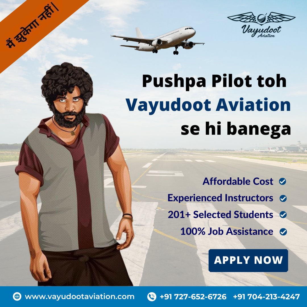 WeAreVayudoot's tweet image. Ready to soar high with Vayudoot Aviation&apos;s CPL batch! Join us now and become a part of the elite Pushpa Pilot squad ✈️👨‍✈️ #VayudootAviation #CPLBatch #PushpaPilot #AviationDreams