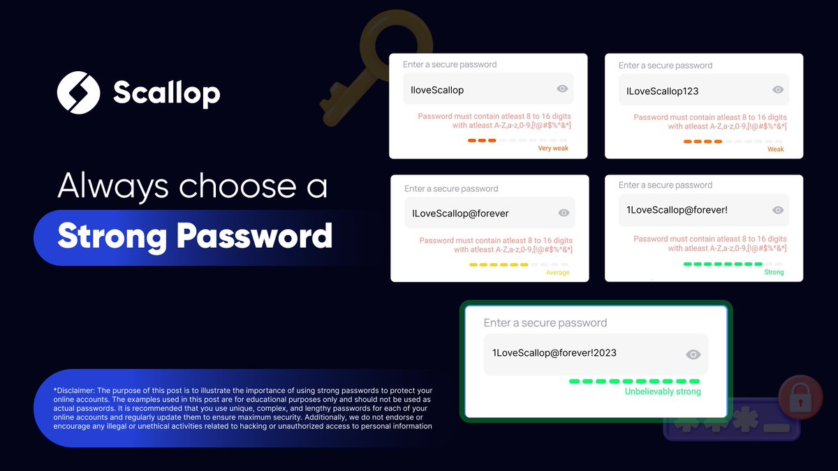 A friendly reminder to stay #SAFU online!🔒

Remember to always use a strong password and avoid sharing it with anyone. Your security is important to us! 🔐