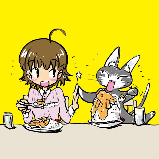 「晩ごはんはカツカレー! #Archive」|せのしょのイラスト