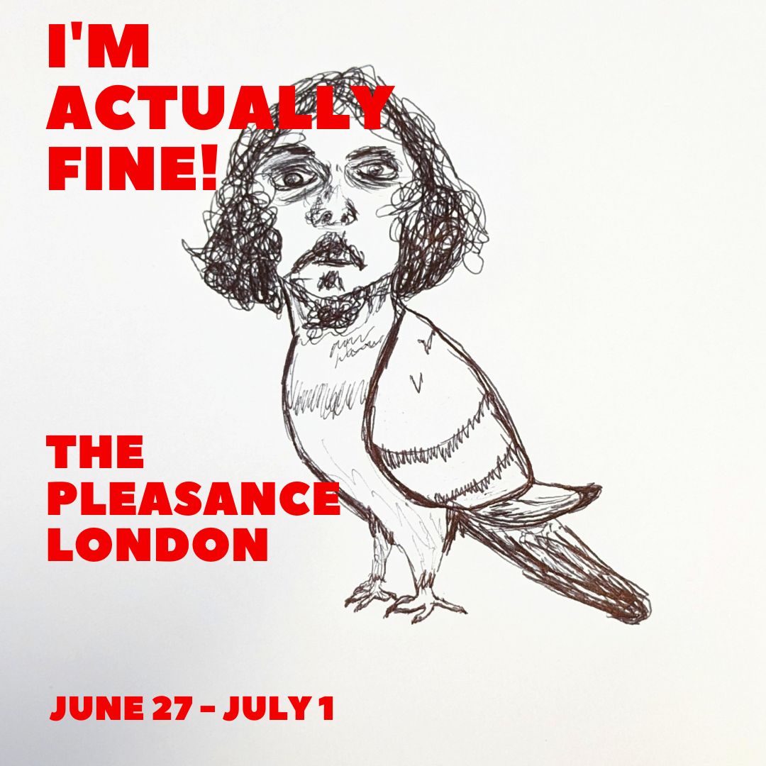 CrumplehornProd's tweet photo. What the FLOCK?! Our show is NEXT MONTH?? Wow, guess everyone should book their tickets! (Or bird Harry will haunt your dreams)

Our musical comedy about mental health will be at @ThePleasance London from June 27th - July 1st.

https://t.co/Srzlbr6B2q

#uktheatre #londontheatre https://t.co/dzLuWKG0WM