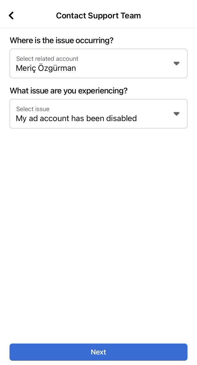 mericozg's tweet photo. Desparetly trying to reach @facebook for the last 3 days for an ad account disabling. #FacebookCustomerService is the WORST. Is there a human being that we can exchange a few words with?! @Meta #facebook https://t.co/V3eOHiMVJ4