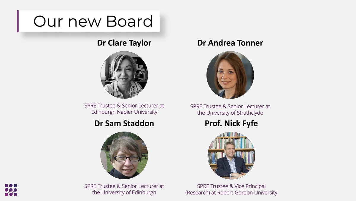 Please join us on Thursday 25th May, 1-2pm, to: 
👉Share &amp; celebrate SPRE's recent changes 
👉Discuss the needs of the Scottish research-policy landscape.

🌟We'll also be launching recruitment for our second Co-Director position 🌟

Register here: bit.ly/SPRE-Relaunch