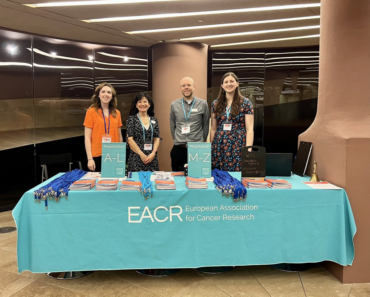 Kathryn, Claire, Chris and Sam from Team EACR are getting ready to welcome speakers and attendees to #eacrImmunoOncology today! 🙌

Attendees, remember to use the hashtag when posting so we can keep up with your content!