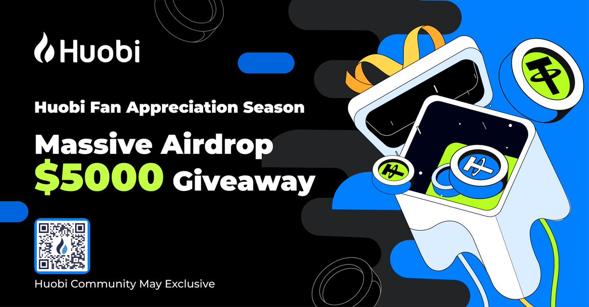 HTXCommunity's tweet photo. #Huobi Fan Appreciation Season 
🎁Massive #Airdrop $5000 #Giveaway 

✅ Follow @HuobiGlobal @HuobiCommunity 
🔁 RT + tag friends 

Event highlights:
Invitation Contest  
#MothersDay Campaign  
Price Prediction 
#Bitcoin Pizza Day  

Enter to win: https://t.co/XdjfNDKPac https://t.co/VzEUOiFfHv