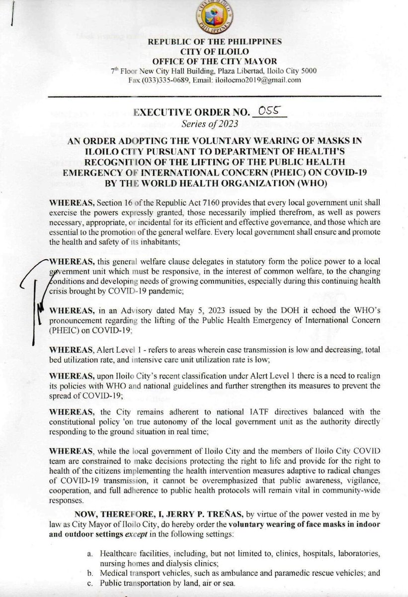 Daily Guardian on Twitter "JUST IN Wearing of face masks is voluntary again in Iloilo City
