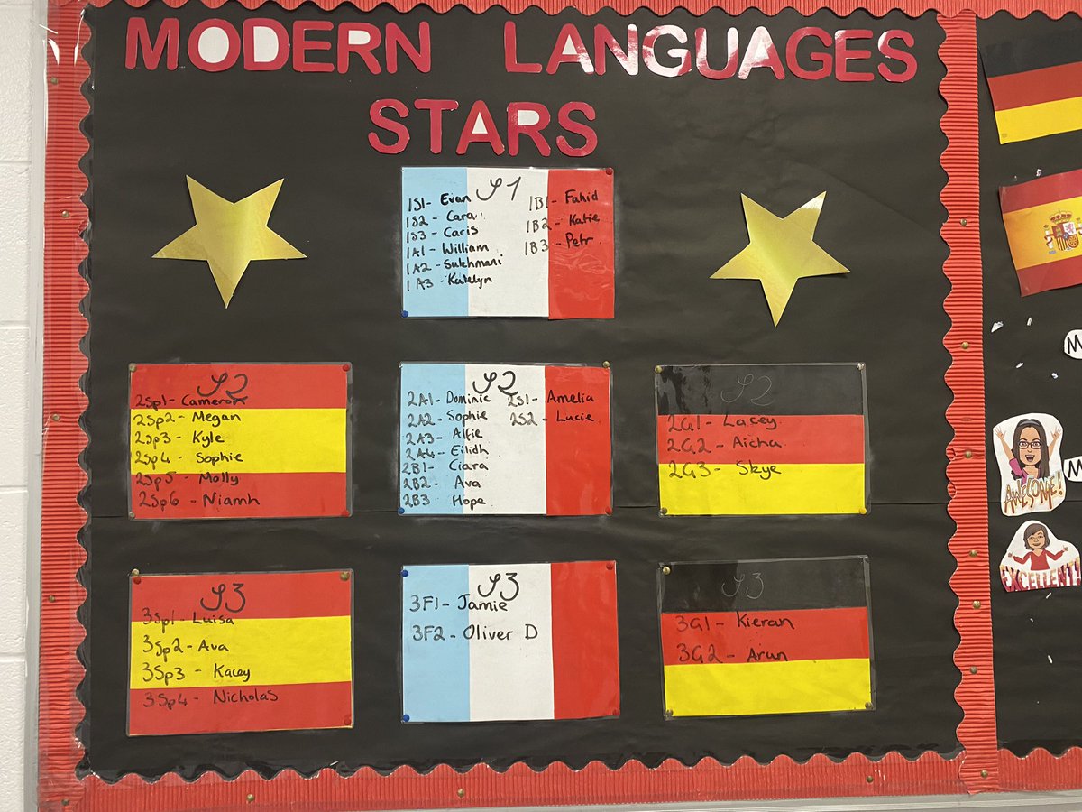 Congratulations to all of our Pupils of the month for April/March. You have all been working really hard in modern languages recently! 🇪🇸🇫🇷🇩🇪