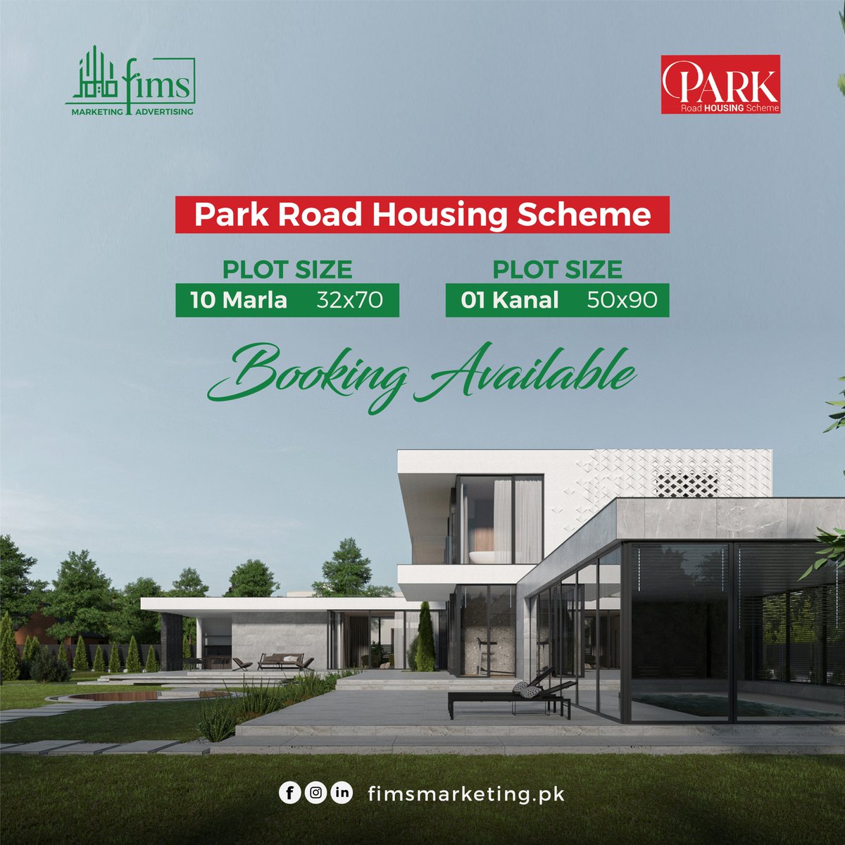 Fimsmarketing1's tweet photo. Park Road Housing Scheme.
Booking Available
10 Marla &amp; 1 Kanal.
Contact now booking and details.
#fimsmarketing #parkhousing #property #fims #realestate #plots #home #house https://t.co/tACGYwL877