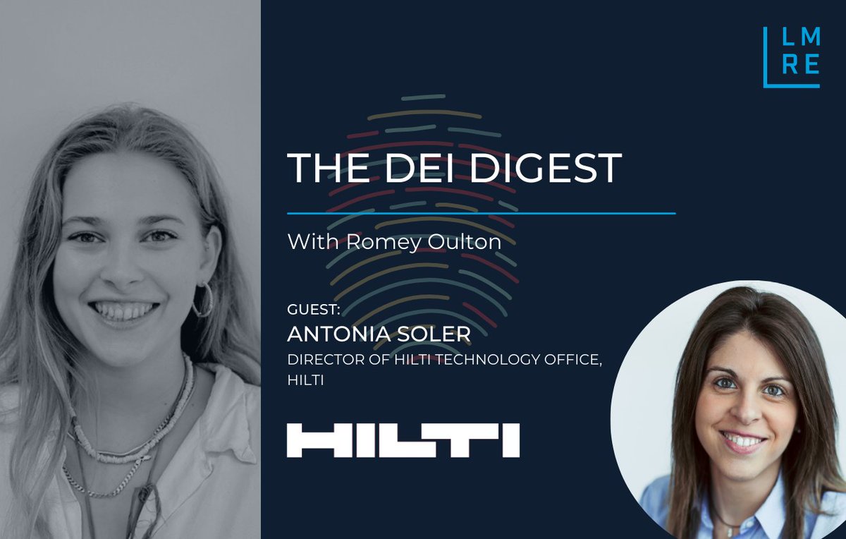 This week Romey spoke with Antonia Soler, Director of Hilti Technology Office at <a href="/HiltiNAmerica/">Hilti Inc. (U.S.)</a>. 

Read the full interview below to find out more 👇

lmre.tech/interviews/the…