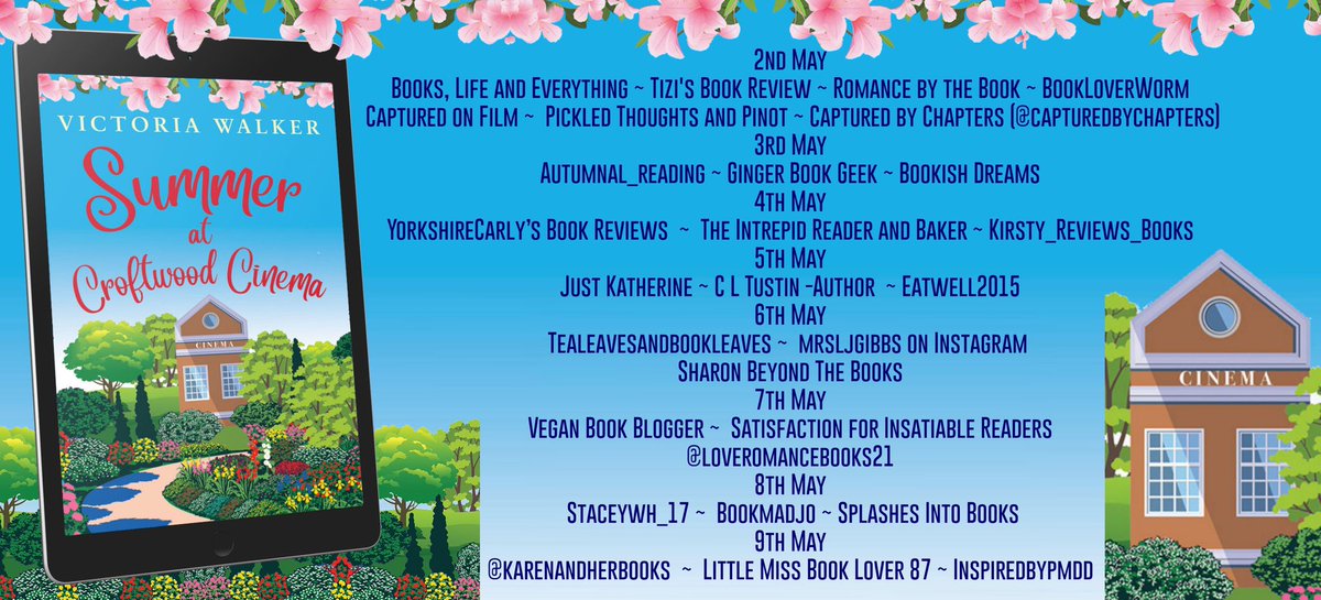 It’s the last day of the #BlogTour for Summer at Croftwood Cinema! It’s been a week full of fantastic reviews😊 #TuesNews @RNAtweets #SummerRomance #SmallTownRomance amzn.to/3GKPAj9