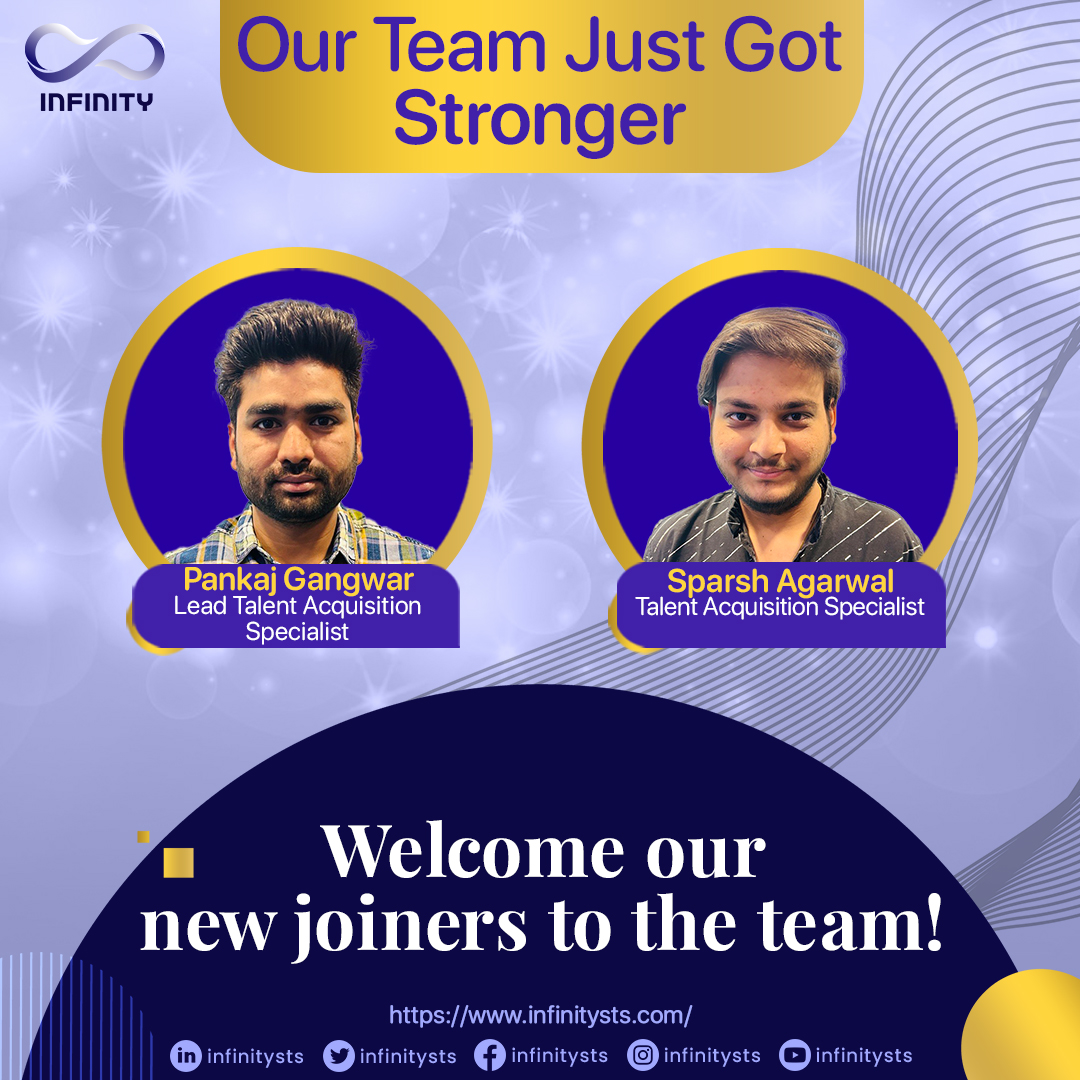 InfinitySTS's tweet photo. Join us in welcoming our new team members who have joined us this #April. We're thrilled to have you on board and look forward to working together to achieve our goals.
#infinity #infinitystamfordtechmologysolutions #welcometoinfinity #wearegrowing #newteammember #newteam https://t.co/yW93NgaLce