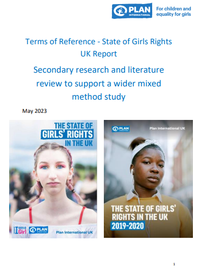 Really excited to share this research opportunity to contribute to our (<a href="/PlanUK/">Plan International UK</a>'s) work on girls and young women's rights in the UK. Looking for researchers to support with a literature review and/or secondary data analysis. See TOR here - bit.ly/3VMQySj