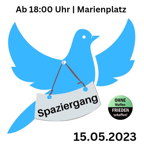 Muenchen_S's tweet photo. Montagsspaziergang| München
15.05.2023 🚶‍♂️🚶‍♀️🚶🕊️🕯️🕯️

#lauterbach #Muenchen #aufdiestrasse #AmiGoHome #Friedensdemo #Impfschaeden     #protest  #Klimaterroristen  #Lanz #AnneWill #Impfung #montagsspaziergang #Eurovision #LauterbachSchweigt #hartaberfair https://t.co/bcRGttTbQM