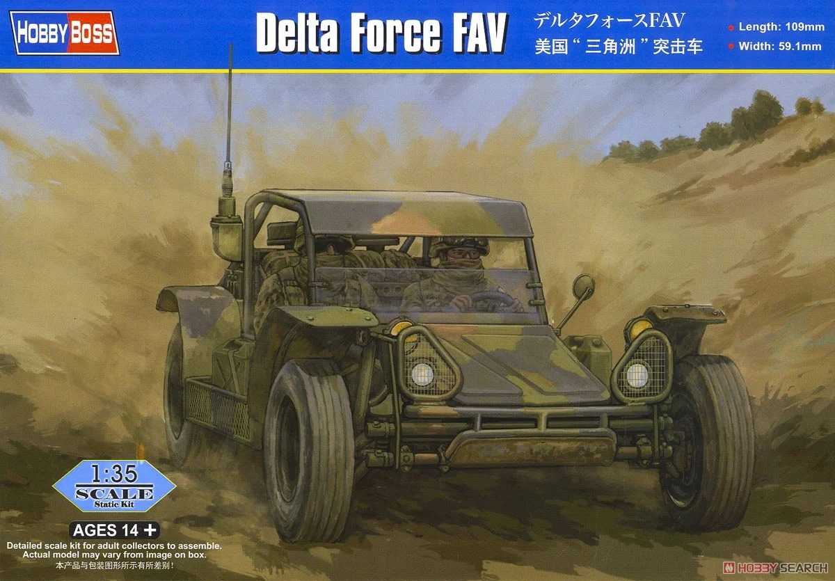 hobbysearch_mm's tweet photo. 【6月再販予約】HOBBY BOSS(ホビーボス)
1/35 デルタフォースFAV
予約開始です!→ https://t.co/PinnMeR3y0
デルタフォースやシールズでも運用されました。
#プラモデル #FastAttackVehicle #DeltaForce #NavySEALs #Plasticmodel #Scalemodel #Plastickits https://t.co/YMVbpubcPO