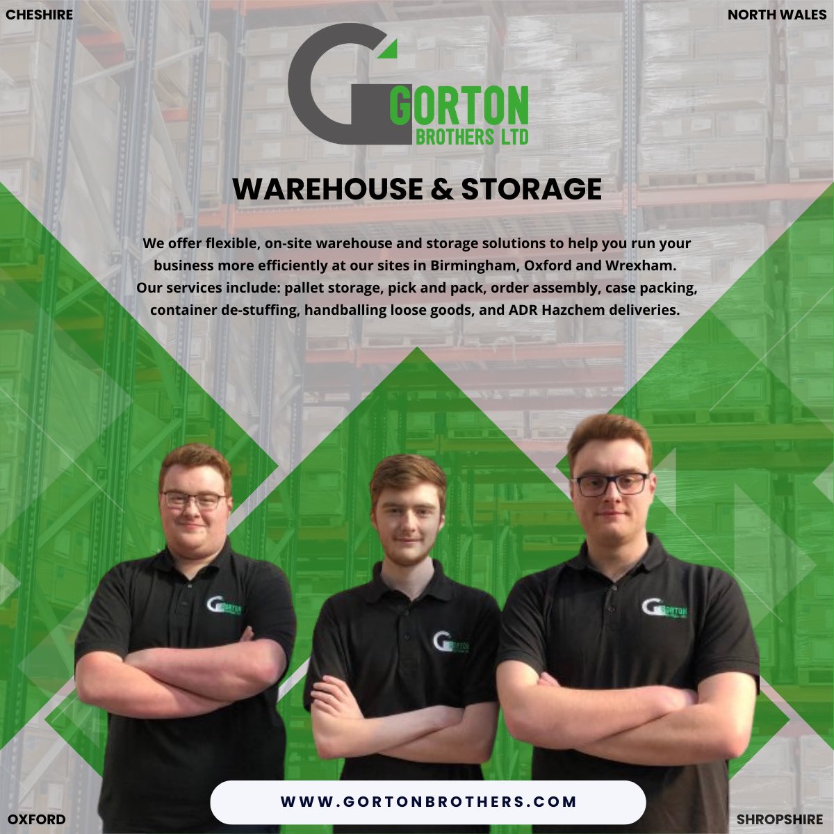 We offer flexible, on-site warehouse and storage solutions to help you run your business more efficiently.
Providing a long-term storage base, or a short-term storage solution or a distribution point for your merchandise, we are able to ensure speed and increased productivity!