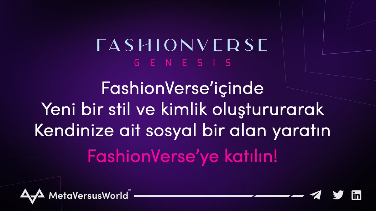 Kullanıcılar kendini ifade etmek istiyor🧑‍🎤

 Platformumuz, kullanıcılara benzersiz dijital deneyimler ve ortamlar oluşturma gücü ve yaratıcı araçlar sunar.

 📢Daha fazla bilgi için web sitemizi ve WL'yi kontrol edin.

 📌nft.metaversus.world

#kriptopara #NFT #metaverse