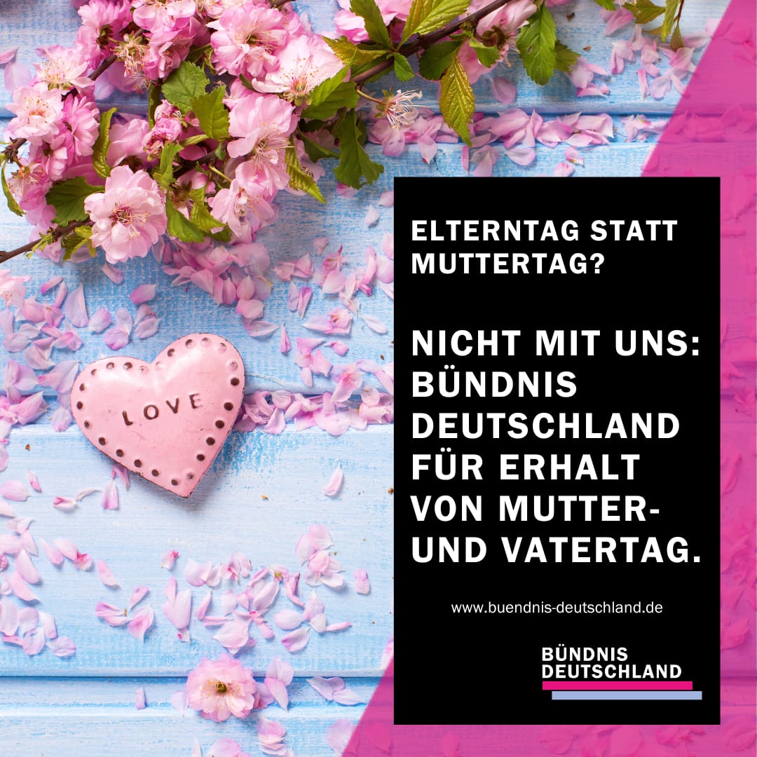 In jüngster Zeit wird vermehrt darüber debattiert, ob eine Umbenennung oder gar das Ausbleiben der Feierlichkeiten zum Mutter- und Vatertag in Betracht gezogen werden sollte, um niemanden zu benachteiligen.

Es ist höchst bedauerlich, dass in einigen Kindertagesstätten sogar die