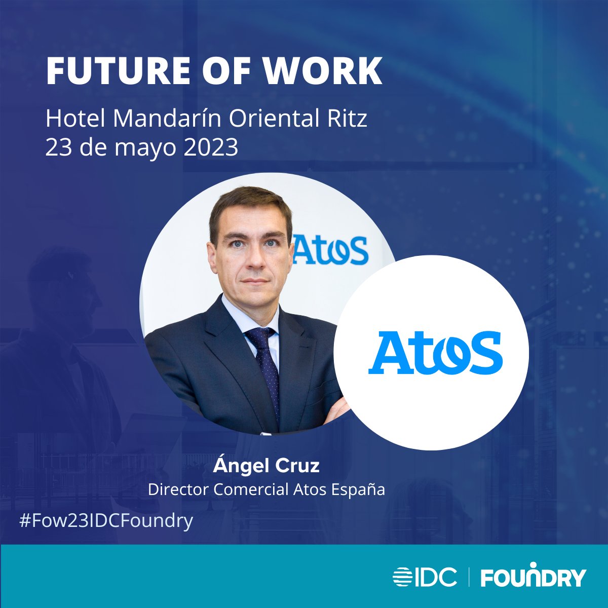 🧐 ¿Te lo vas a perder? Ángel Cruz, Director Comercial de Atos España participará en #Fow23IDCFoundry, evento organizado por <a href="/IDCSpain/">IDC | Spain</a> y <a href="/FoundrySpain/">Foundry España</a> para hablar sobre la evolución del entorno de trabajo. Inscripción gratuita👉weevents.idc.com/event/830041ae…
#DWP #homeoffice #hybridwork
