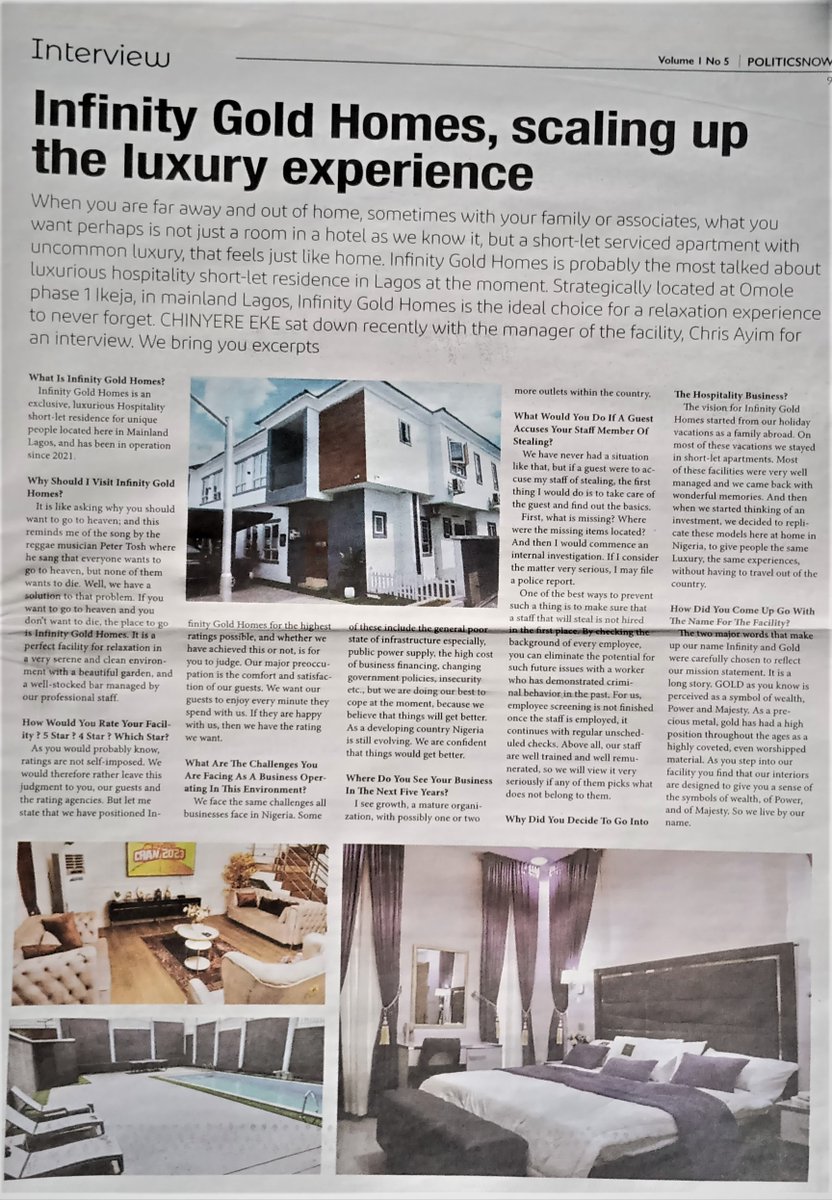 InfinityGoldHo1's tweet photo. INFINITY GOLD HOMES ON NATIONAL NEWSPAPER! https://t.co/TynMlG1xNC