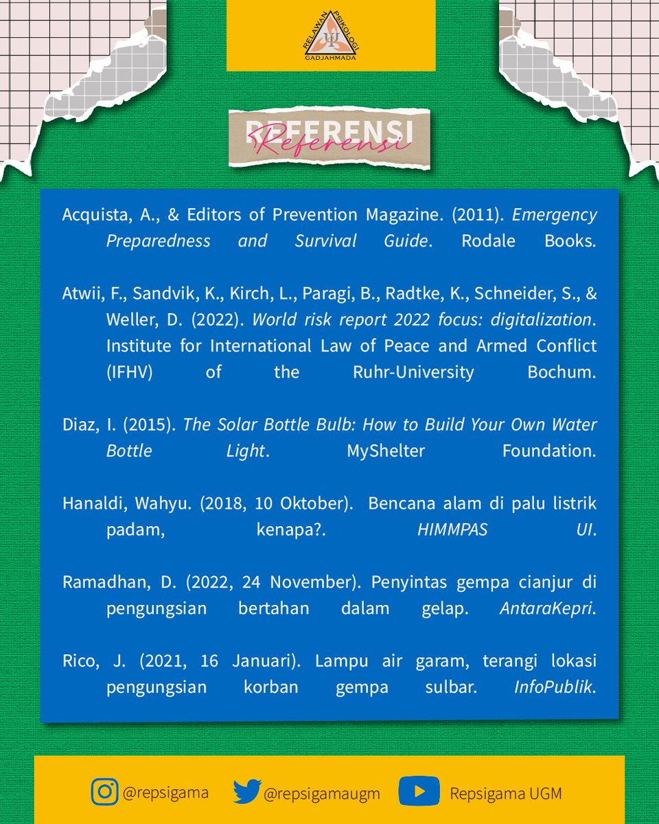 repsigamaugm's tweet photo. #Repsigama #KominfoRepsigama #AlatPeneranganDarurat #AlternatifPencahayaan #AntisipasiBencana #BottleLight #PrepareToCare https://t.co/v1Ngmxi27G