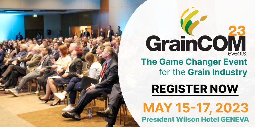 ArgusMedia's tweet photo. 📢 From the Industry to the Industry – Register today: https://t.co/dwRx22tQU2 @GrainCOM_Events #GrainCom, #Agriculture, #GrainsEvent https://t.co/vEODVQTRL2