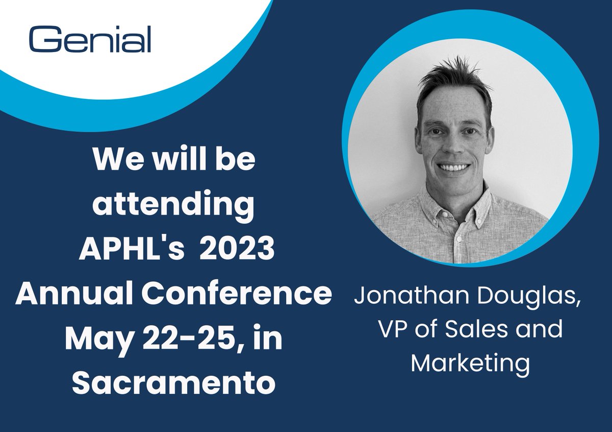 talktogenial's tweet photo. Come and see us at Booth 203 during the @APHL Conference and Jonathan will be happy to show you our iPassport solution. Find out more about the benefits of iPassport here: https://t.co/RNyiaW4MaM #APHL2023 https://t.co/UMsa0JjZAd