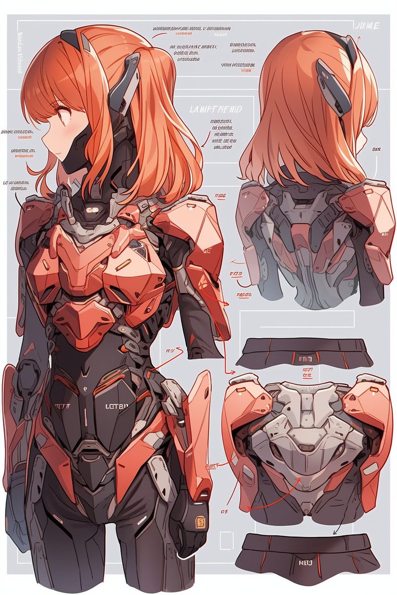ai_blueprint_2d's tweet photo. テーマは『装備＿ボディスーツ女性用のデザイン』その_002 近未来的なボディスーツ女性用のデザインです。かなり色んな物が付け加えました 。
#AIイラスト 
#nijijourneyv5 
#ブルプリ格納庫 https://t.co/Kyld3M3Qs8