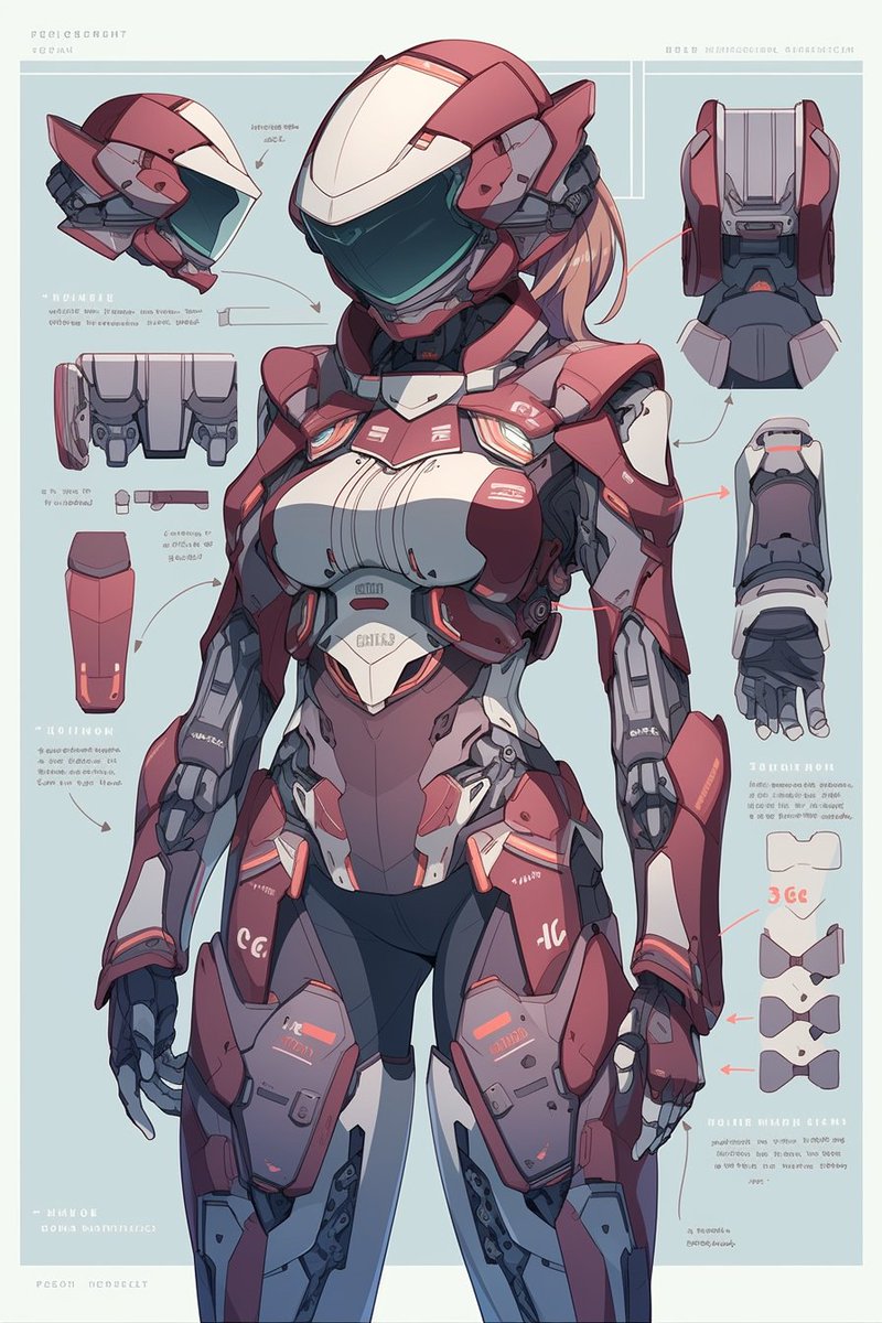 ai_blueprint_2d's tweet photo. テーマは『装備＿ボディスーツ女性用のデザイン』その_002 近未来的なボディスーツ女性用のデザインです。かなり色んな物が付け加えました 。
#AIイラスト 
#nijijourneyv5 
#ブルプリ格納庫 https://t.co/Kyld3M3Qs8