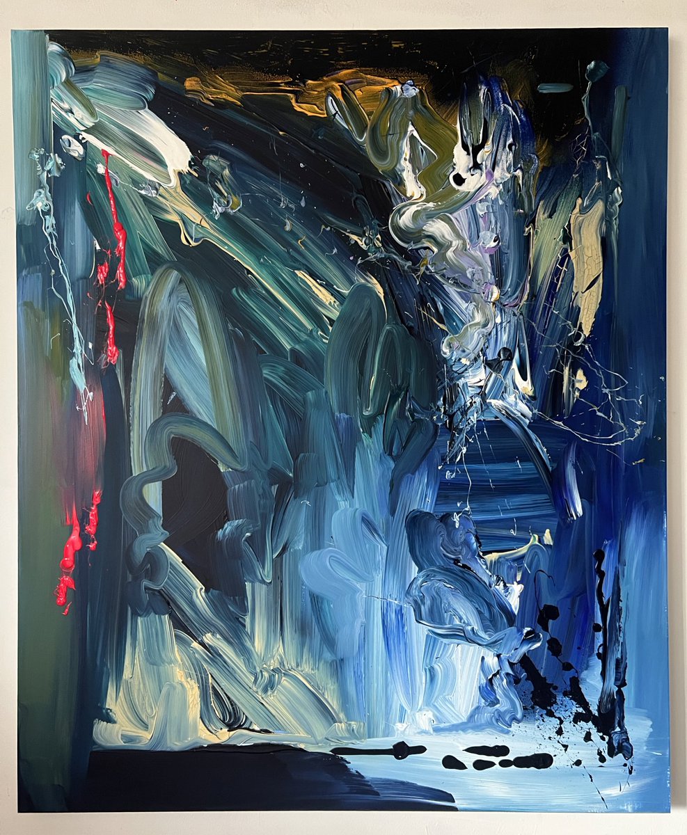 JakeAndrewArt's tweet photo. gm gm 💙

“A Study In E-Major” - the original painting from the piece dropping with @MorrowCollect and @SuperRare tomorrow 🙏🏽

120 x 100 x 6cms

Have a great day ahead y’all! https://t.co/gn4gPMMNV5