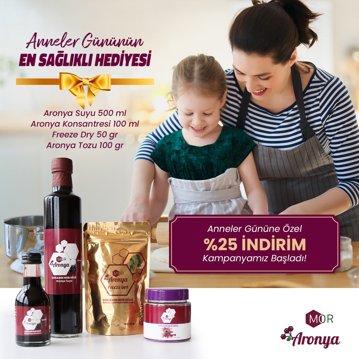 Anneler gününe özel hediye paketimiz %25 İndirimli 🎉 En sağlıklı hediye paketini anneniz çok sevecek☺️
aronya.com/annelergunu

#annelergünü #aronya #anne #hediye #hediyepaketi #annesevgisi #Annem