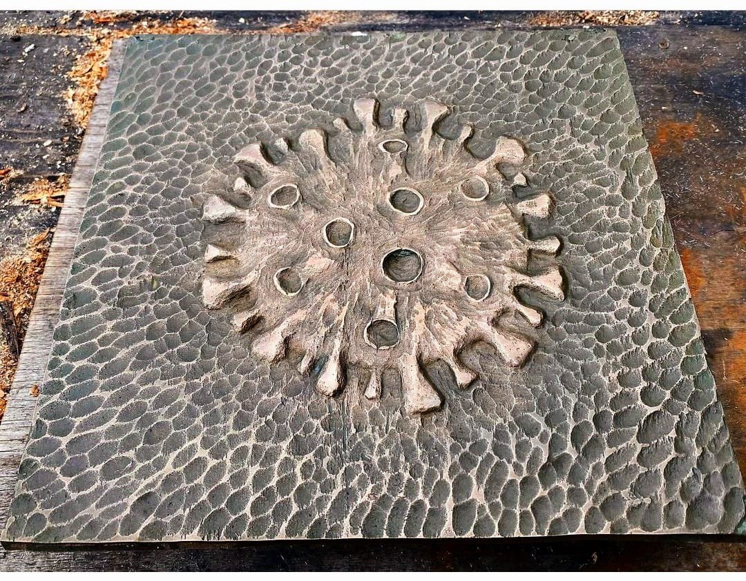 michael_fairfax's tweet photo. My covid bronze for a public art piece in Shepton Mallet https://t.co/IhXXAVbEgU