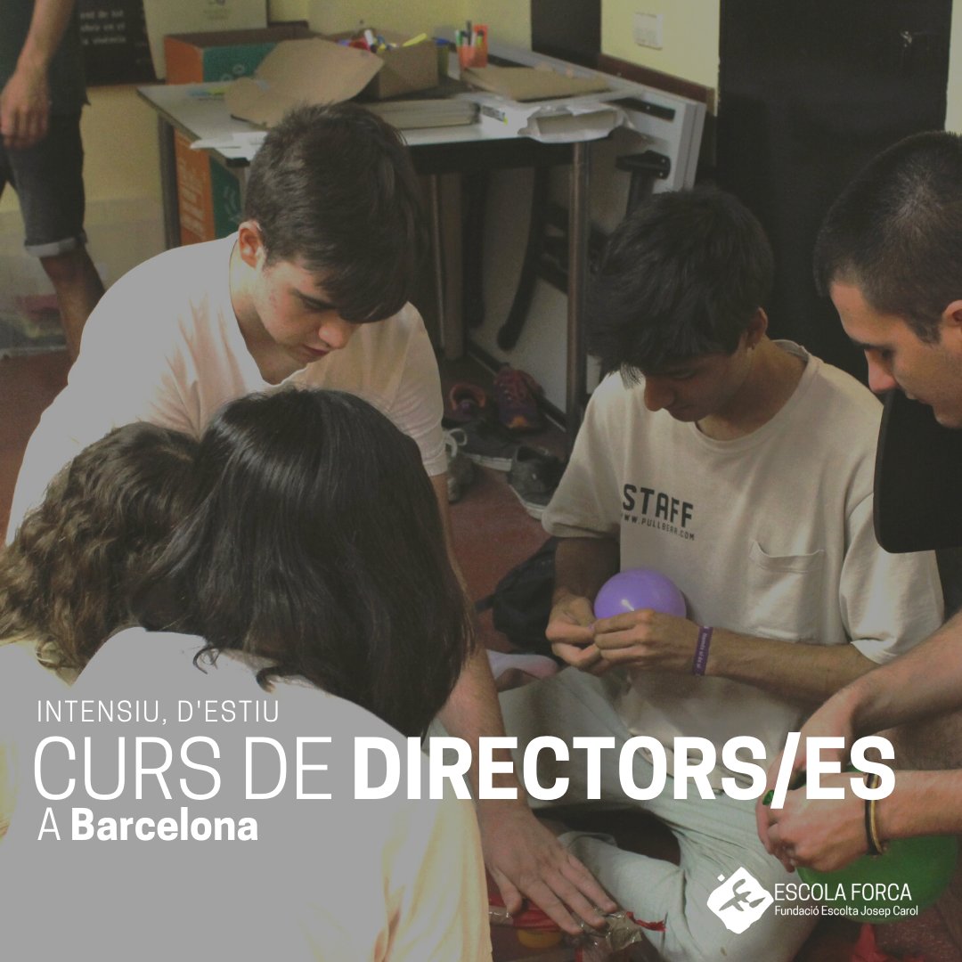 FundacioEJC's tweet photo. #EscolaForca | 🌻 Vols ser monitor/a o director/a de lleure?

Aprofita els mesos de juny i juliol per formar-te en un curs intensiu amb l'Escola Forca.
📍A la nostra seu, a Barcelona

🔗https://t.co/4JrGiIuWE2
#educarpertransformar #educaciolleure #cursdemonis #cursdedires https://t.co/SJ38WQHOF3