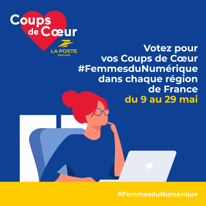 La Poste Groupe BFC (@lpnews_bfc) on Twitter photo ⌚️#LaPoste soutient les femmes qui innovent dans le numérique avec son programme Coups de Cœur #FemmesduNumérique. Vous aussi soutenez-les en votant pour votre projet #CoupsdeCoeur de #BourgogneFrancheComté via la plateforme de <a href="/kkbb_co/">KissKissBankBank & Co</a> 👉 bit.ly/3NX0rLj ⌚️#LaPoste soutient les femmes qui innovent dans le numérique avec son programme Coups de Cœur #FemmesduNumérique. Vous aussi soutenez-les en votant pour votre projet #CoupsdeCoeur de #BourgogneFrancheComté via la plateforme de <a href="/kkbb_co/">KissKissBankBank & Co</a> 👉 bit.ly/3NX0rLj
