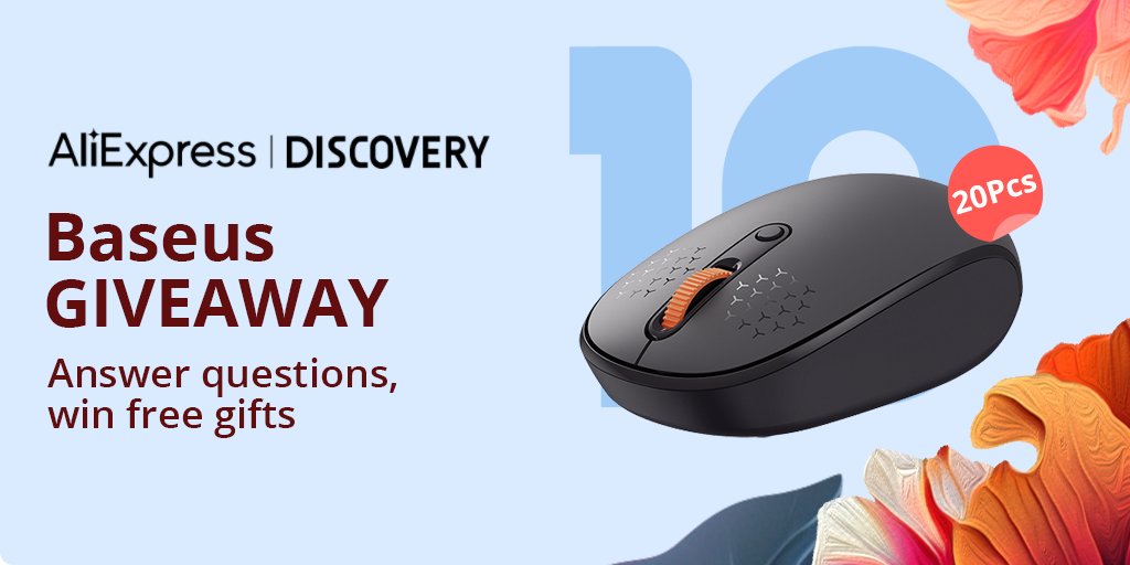 🎉Baseus Giveaway  
How to enter👇
1.Download AliExpress👉Search Baseus Official Store 
2.Cick Feed tab located at the bottom 
3.Find giveaway post 
4.Follow the instructions to enter  
🔍Search Baseus official store on AliExpress now and enter to win!