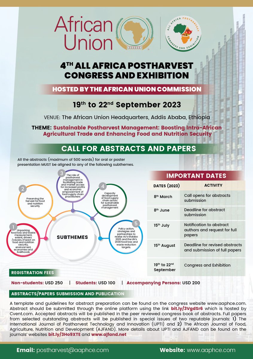 All Africa Postharvest Congress & Exhibition tweet media