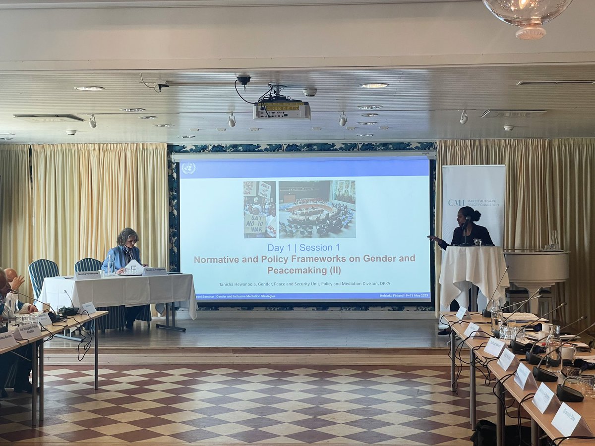 cmioffice's tweet photo. #GIM23 has continued with a keynote by @_janakrause from @UniOslo.
We have also kicked off our first session on ’International Gender and Peacemaking Normative and Policy Frameworks’ run by @TLTryggestad and @Tanisha_H. https://t.co/noxplyOlcf